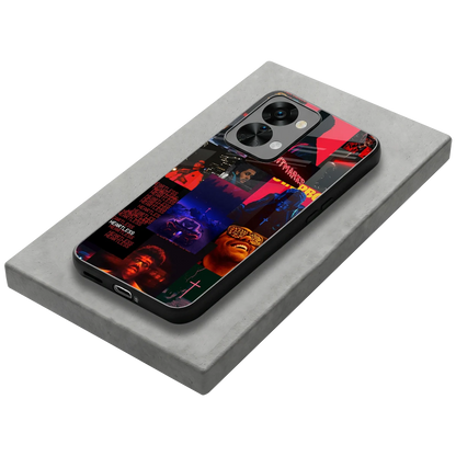 Heartless Vibes stylish phone case for oneplus nord 2t | glossy glass and slim fit