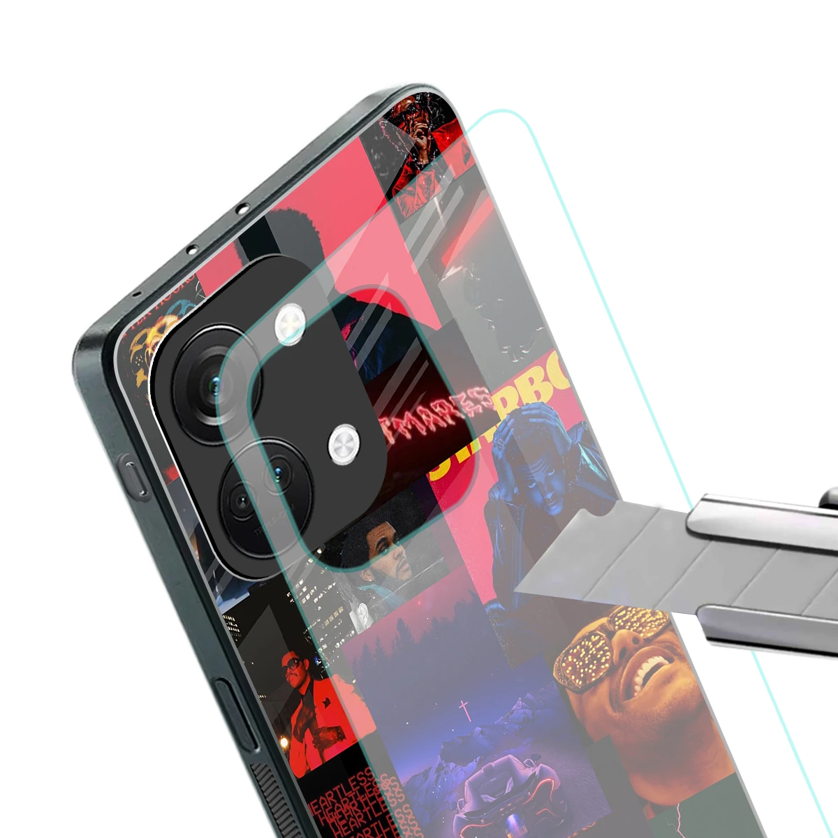 Heartless Vibes stylish phone case for oneplus nord 3 | glossy glass and slim fit