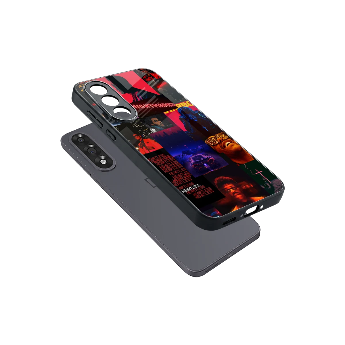 Heartless Vibes sleek oneplus nord 5 cover with tempered glass back and TPU edges