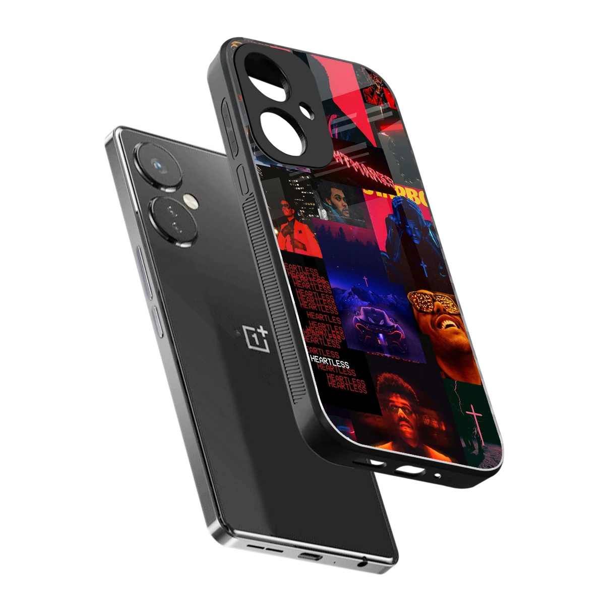 Heartless Vibes sleek oneplus nord ce 3 cover with tempered glass back and TPU edges