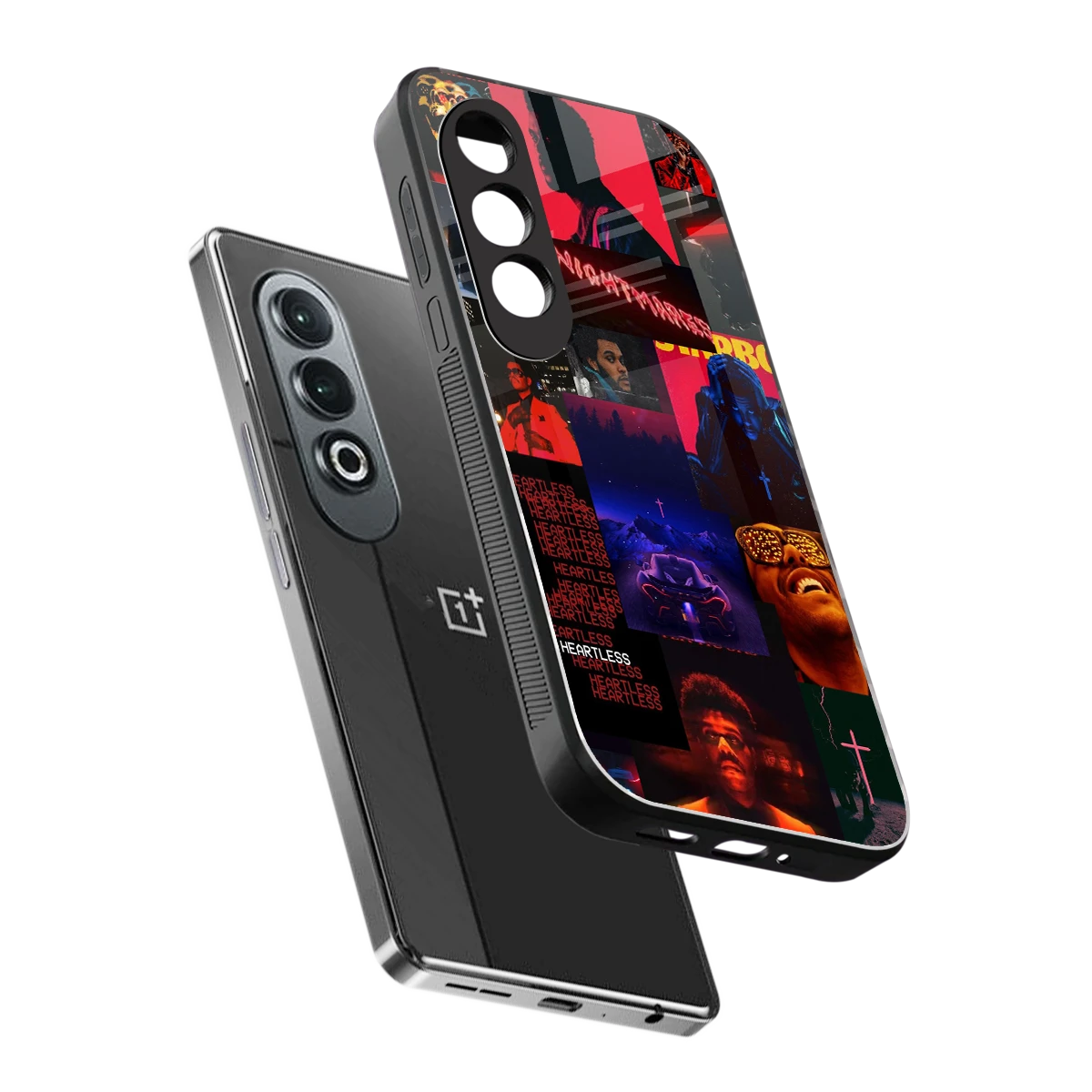 Heartless Vibes sleek oneplus nord ce 4 cover with tempered glass back and TPU edges