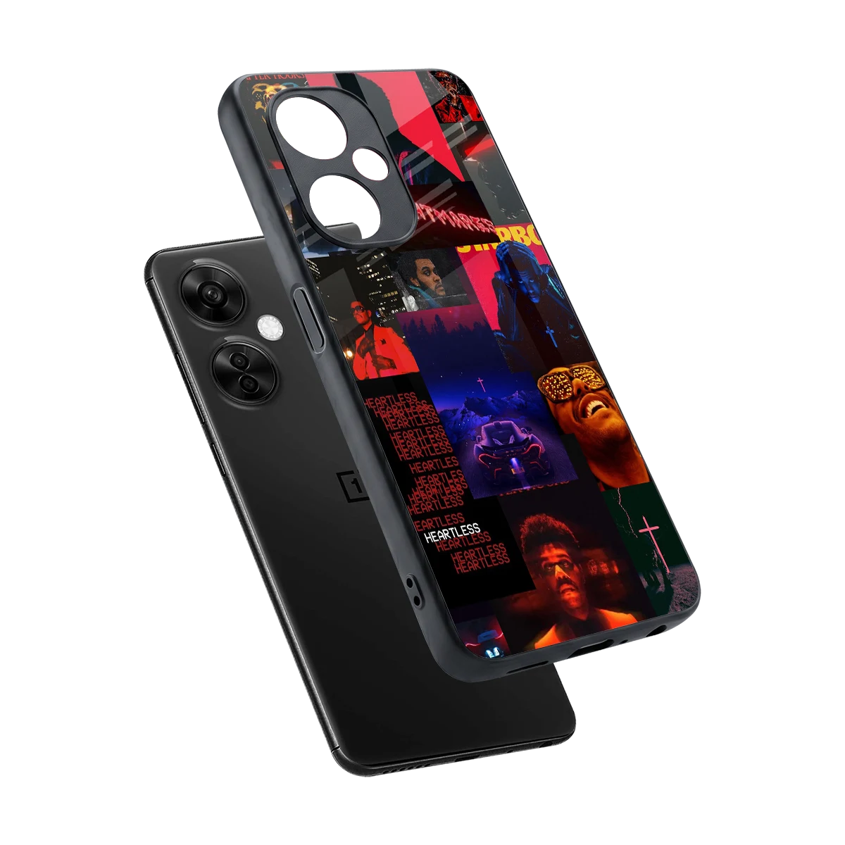 Heartless Vibes sleek oneplus nord ce 3 lite cover with tempered glass back and TPU edges