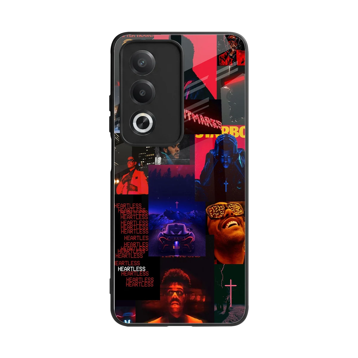 Heartless Vibes back phone cover | glass case for oppo a3 pro