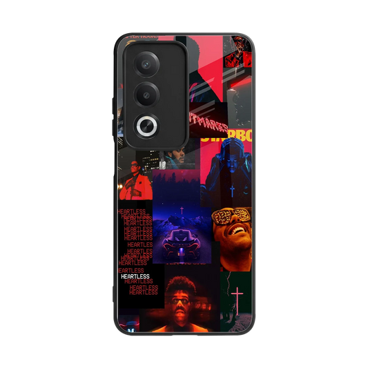 Heartless Vibes back phone cover | glass case for oppo a3 pro