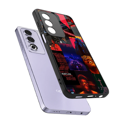 Heartless Vibes sleek oppo a3 pro cover with tempered glass back and TPU edges