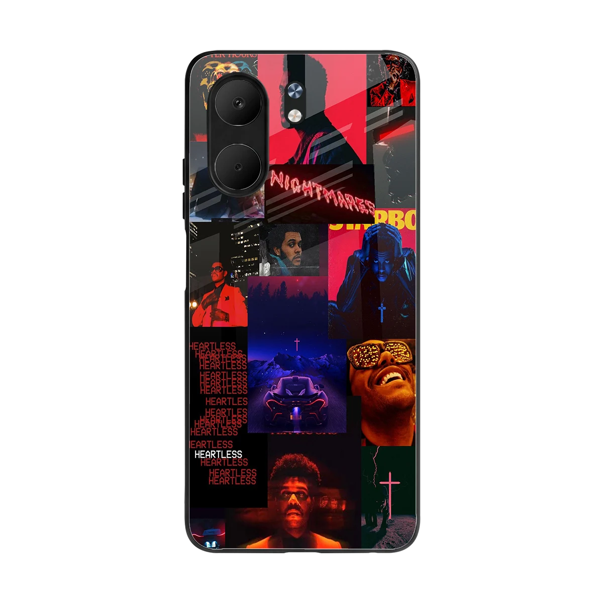 Heartless Vibes back phone cover | glass case for oppo a5x 5g