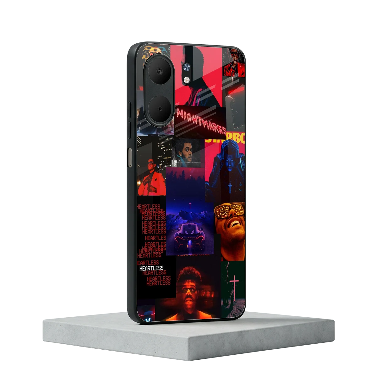 Heartless Vibes oppo a5x 5g mobile cover | shockproof glass phone case
