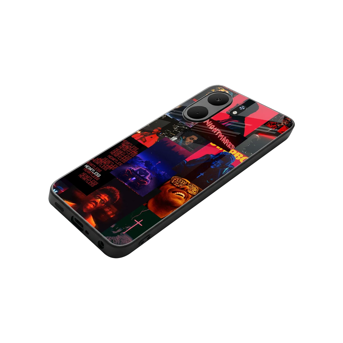 Heartless Vibes stylish phone case for oppo a5x 5g | glossy glass and slim fit