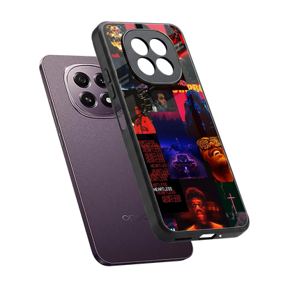 Heartless Vibes sleek oppo f29 5g cover with tempered glass back and TPU edges