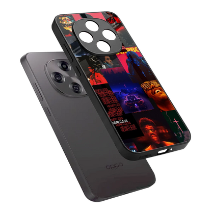 Heartless Vibes sleek oppo f31 pro 5g cover with tempered glass back and TPU edges