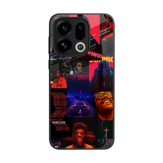 Heartless Vibes back phone cover | glass case for oppo find x9