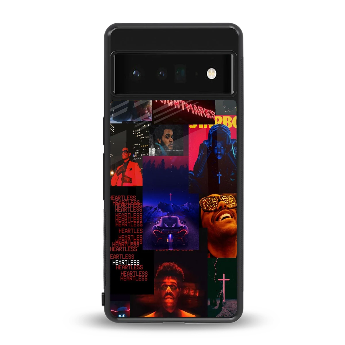Heartless Vibes back phone cover | glass case for google pixel 6 pro