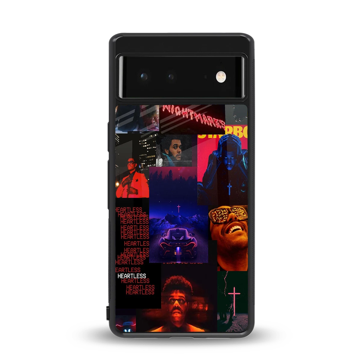 Heartless Vibes back phone cover | glass case for google pixel 6