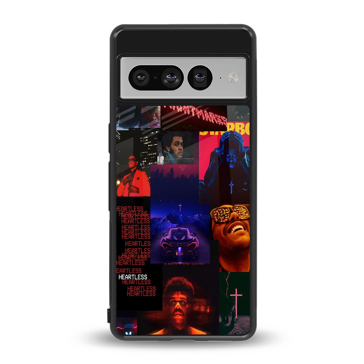 Heartless Vibes back phone cover | glass case for google pixel 7 pro