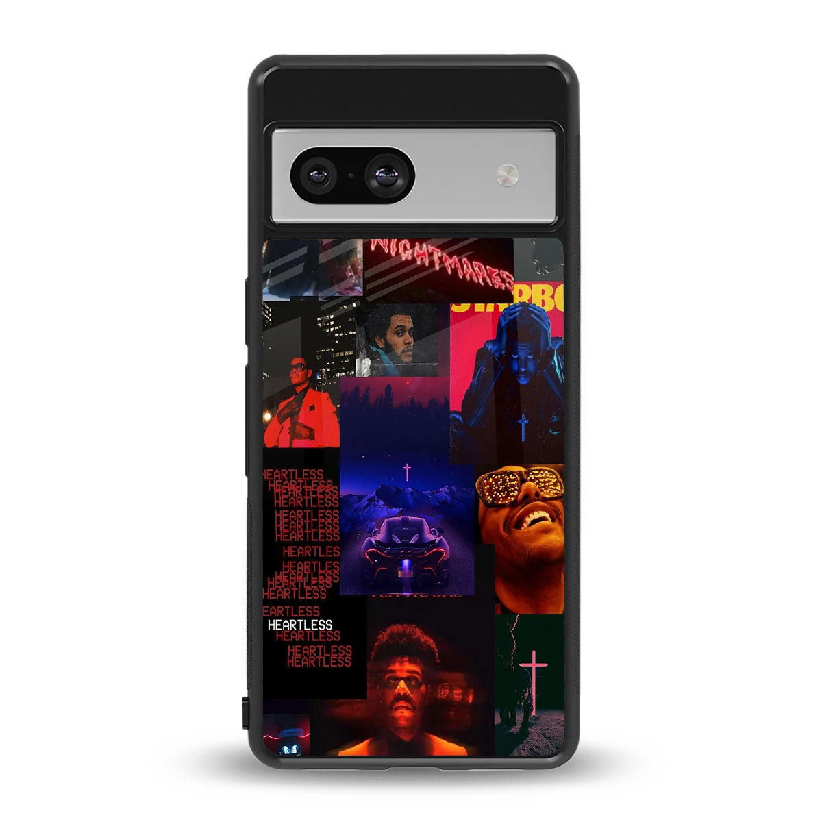 Heartless Vibes back phone cover | glass case for google pixel 7a