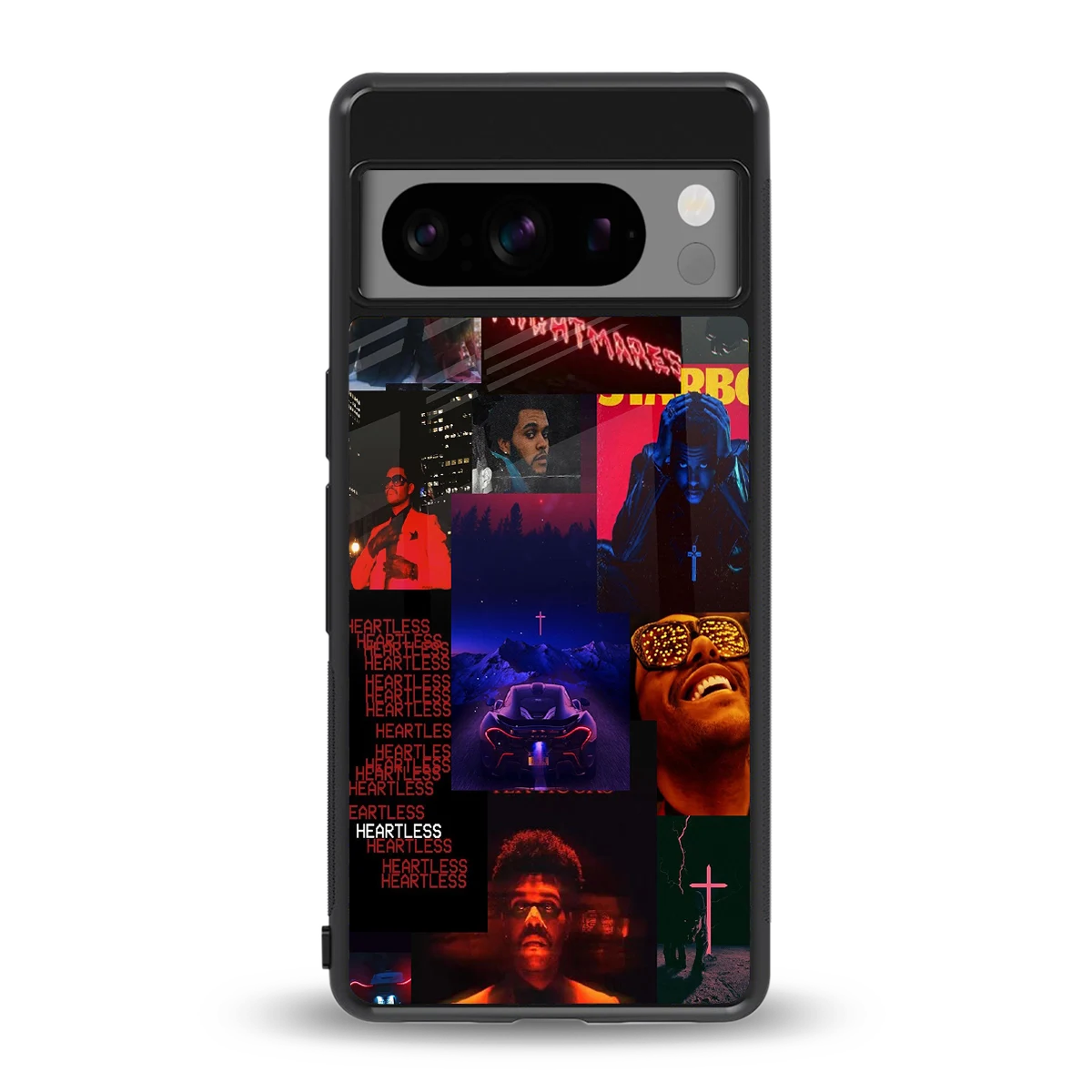 Heartless Vibes back phone cover | glass case for google pixel 8 pro