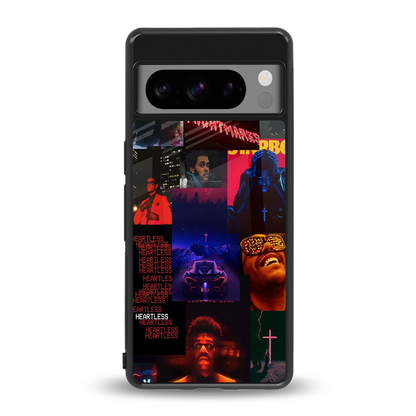 Heartless Vibes back phone cover | glass case for google pixel 8 pro