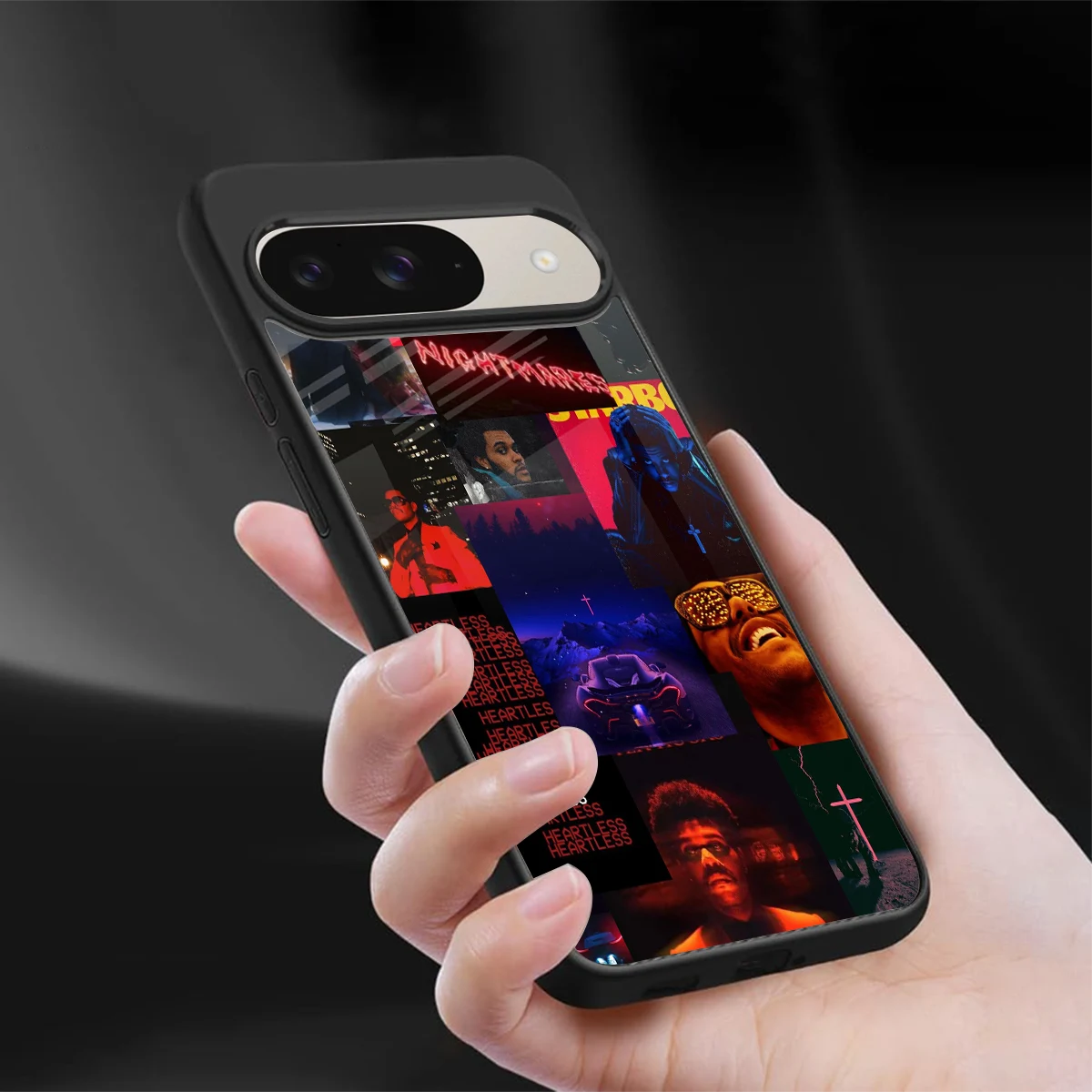 Heartless Vibes sleek google pixel 9 cover with tempered glass back and TPU edges