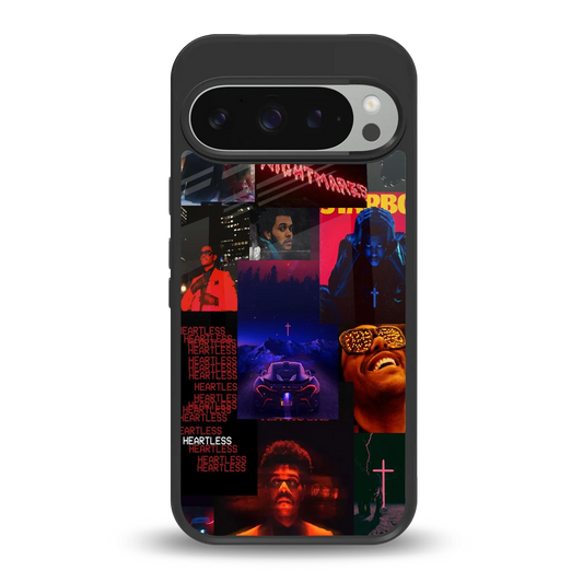 Heartless Vibes back phone cover | glass case for google pixel 9 pro