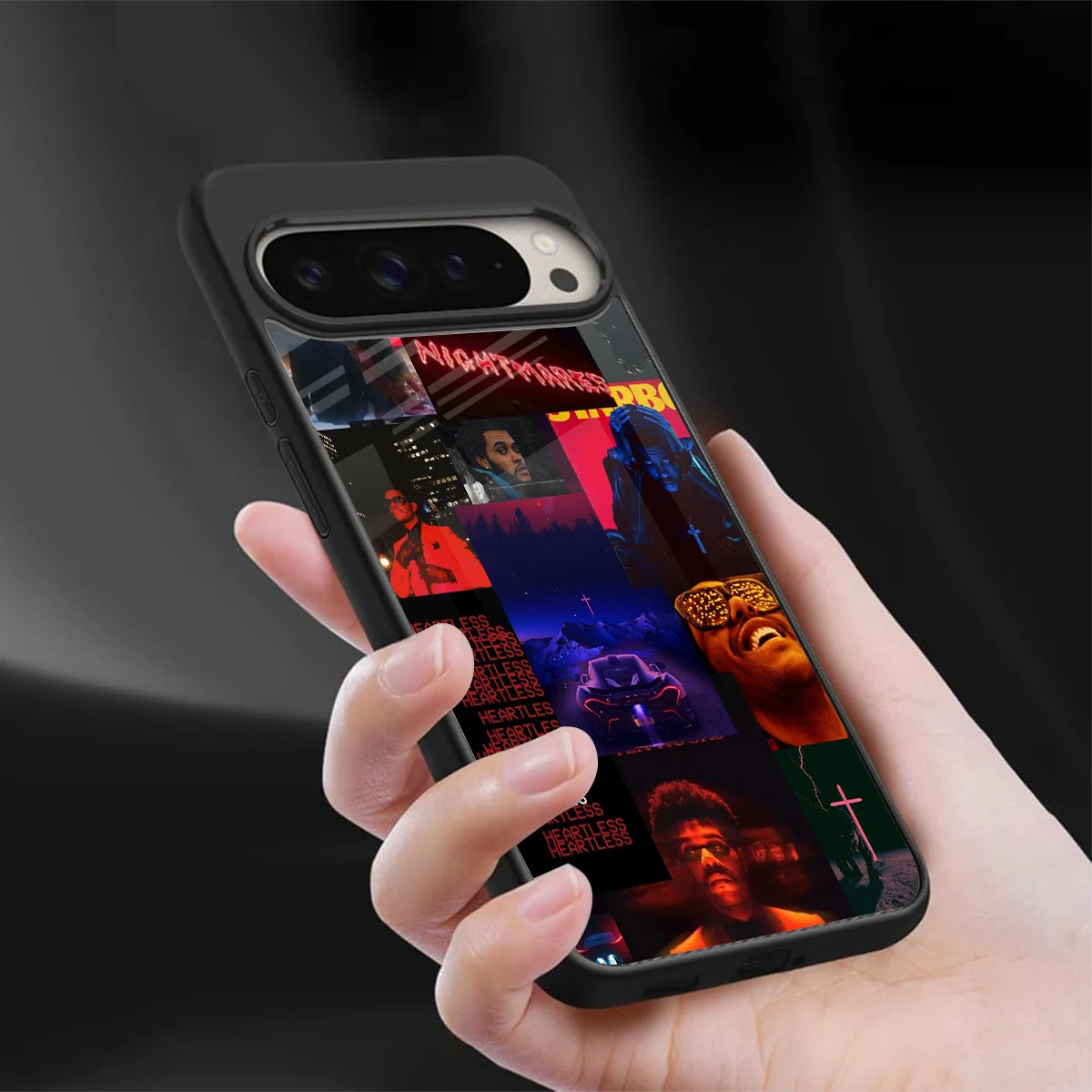 Heartless Vibes sleek google pixel 9 pro cover with tempered glass back and TPU edges