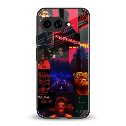 Heartless Vibes back phone cover | glass case for google pixel 9a