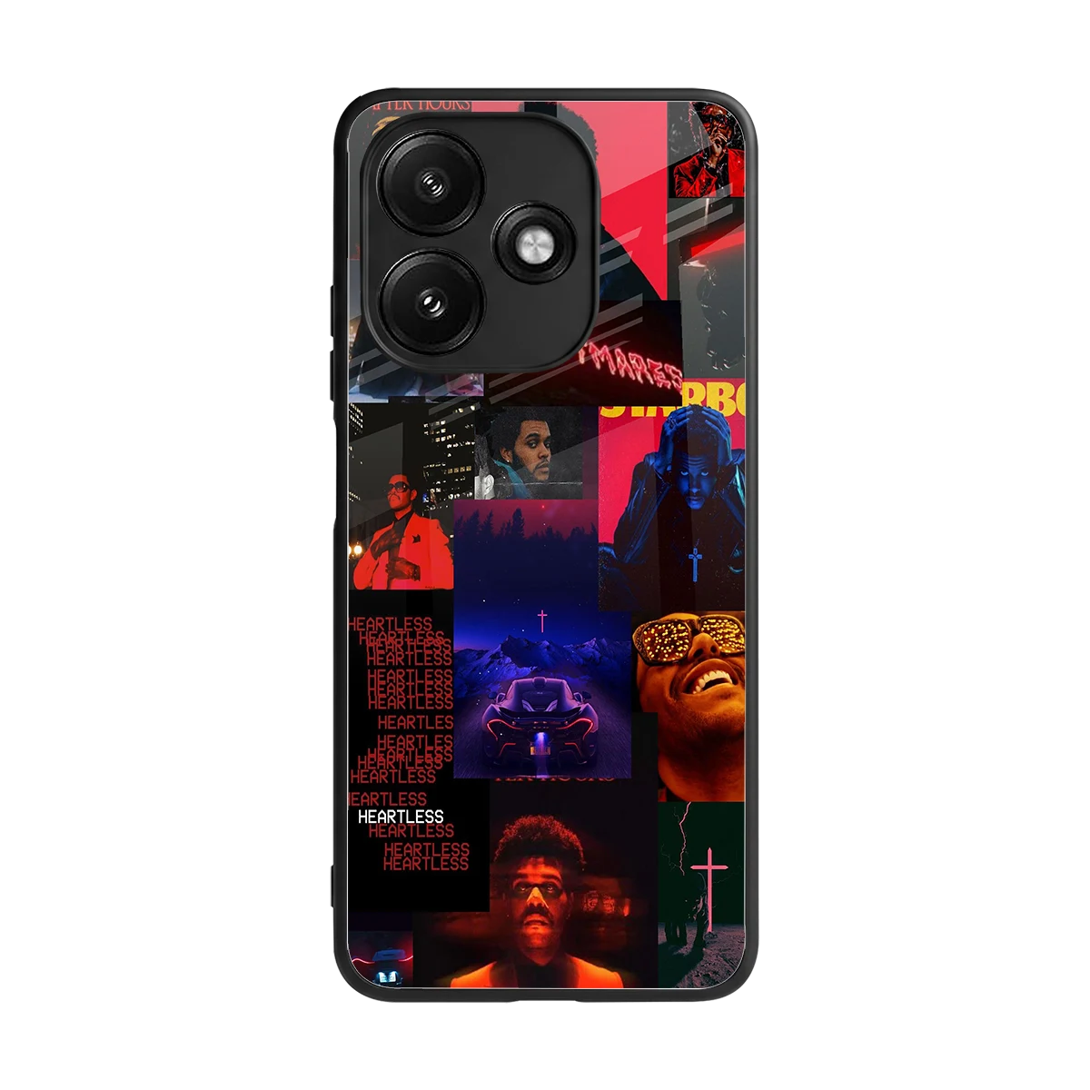 Heartless Vibes back phone cover | glass case for redmi 12 5g