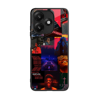 Heartless Vibes back phone cover | glass case for redmi 12 5g
