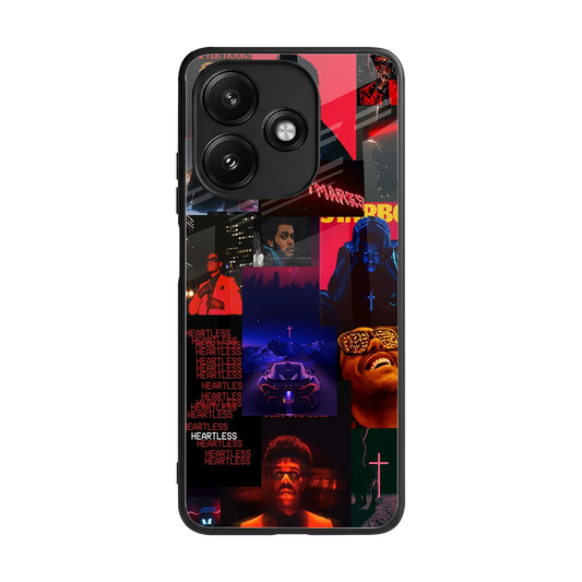 Heartless Vibes back phone cover | glass case for redmi 12 5g