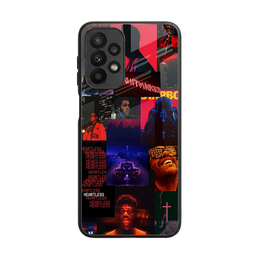 Heartless Vibes back phone cover | glass case for samsung galaxy a23