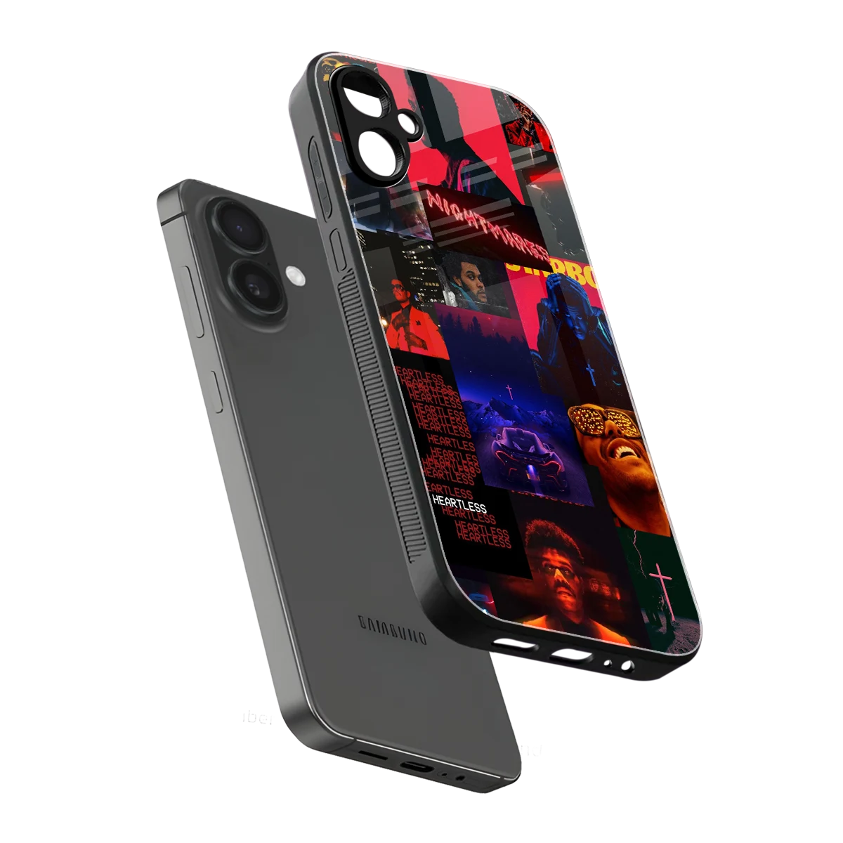 Heartless Vibes sleek samsung galaxy a06 5g cover with tempered glass back and TPU edges