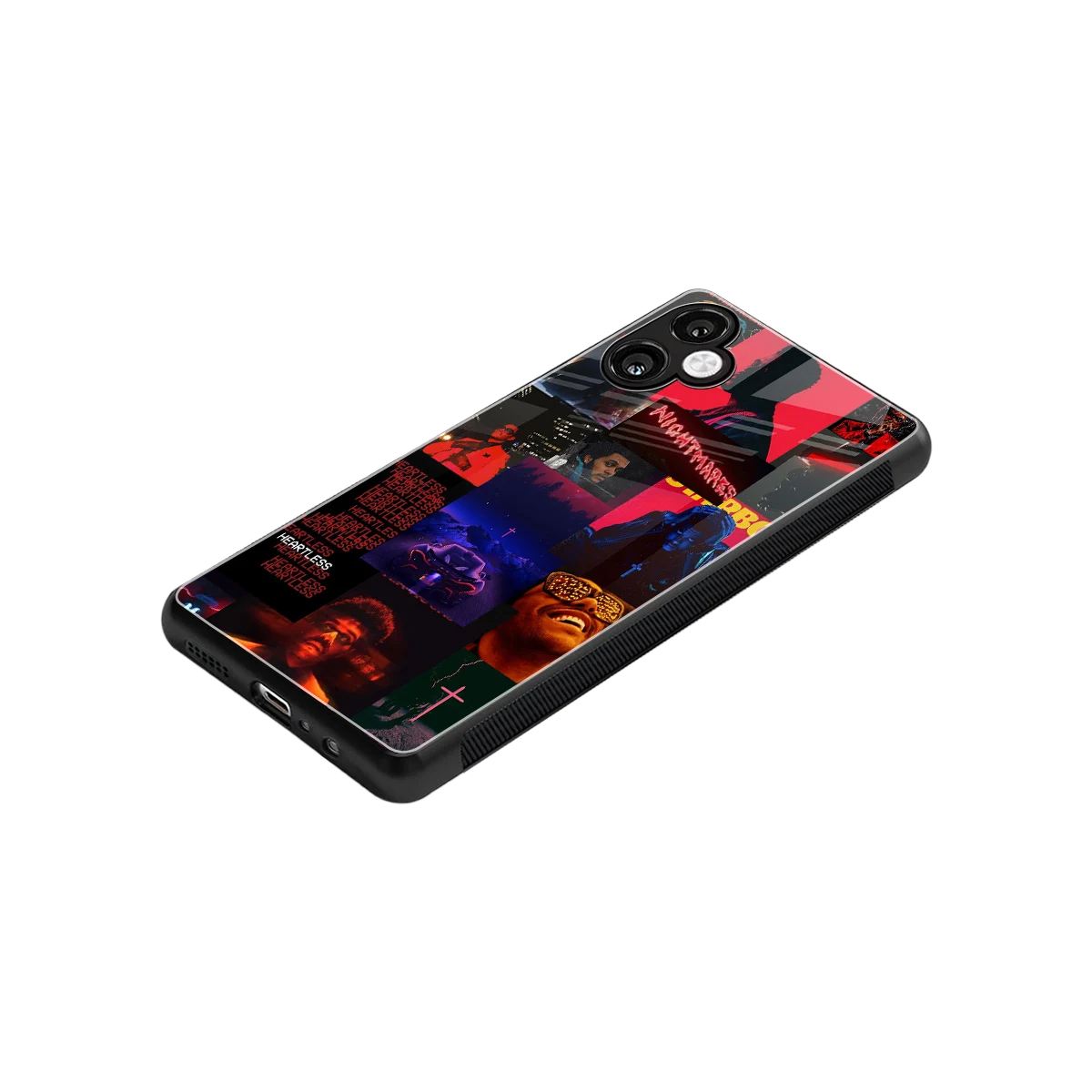 Heartless Vibes stylish phone case for samsung galaxy a06 5g | glossy glass and slim fit