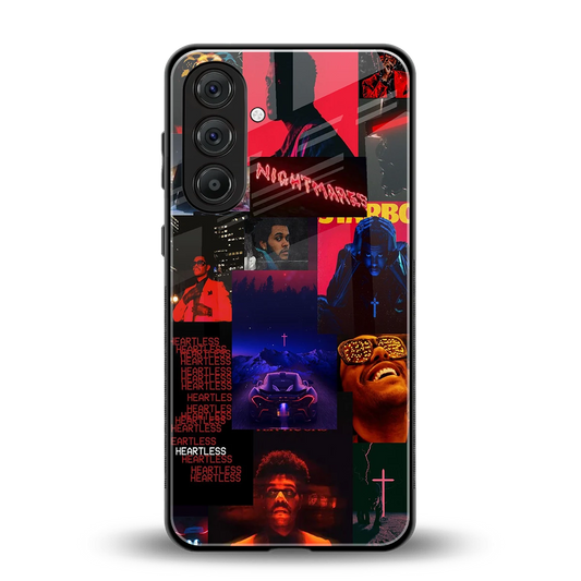 Heartless Vibes back phone cover | glass case for samsung galaxy m36 5g