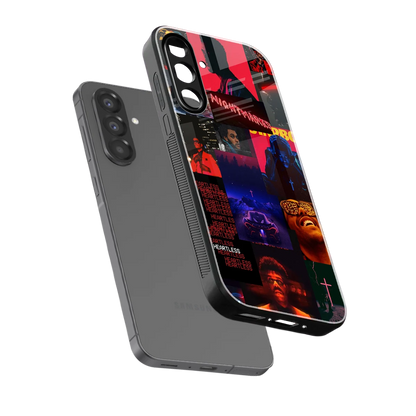 Heartless Vibes sleek samsung galaxy a36 5g cover with tempered glass back and TPU edges