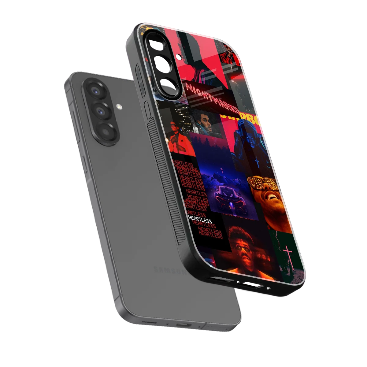 Heartless Vibes sleek samsung galaxy a17 5g cover with tempered glass back and TPU edges