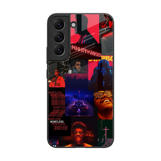 Heartless Vibes back phone cover | glass case for samsung galaxy s22