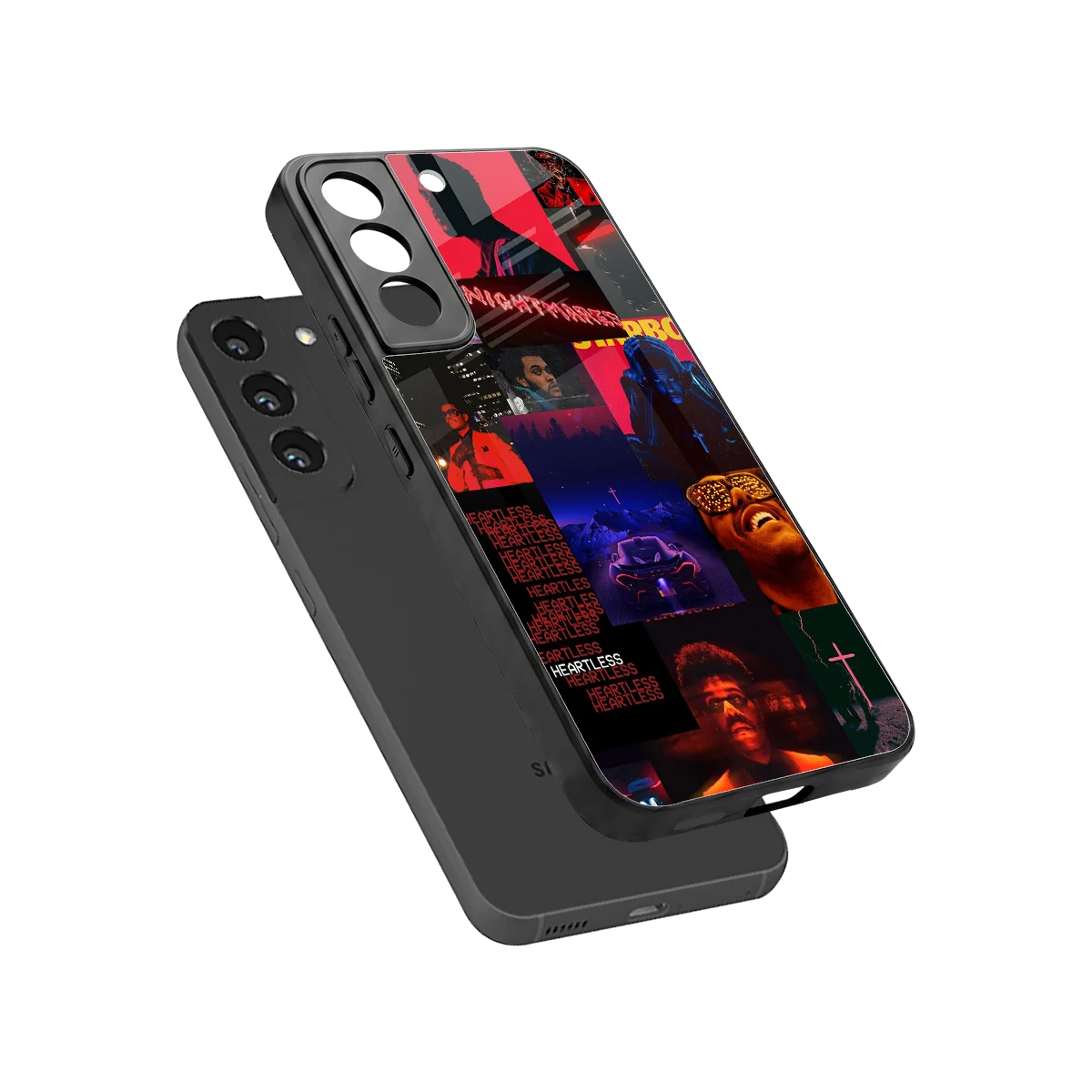 Heartless Vibes sleek samsung galaxy s22 cover with tempered glass back and TPU edges