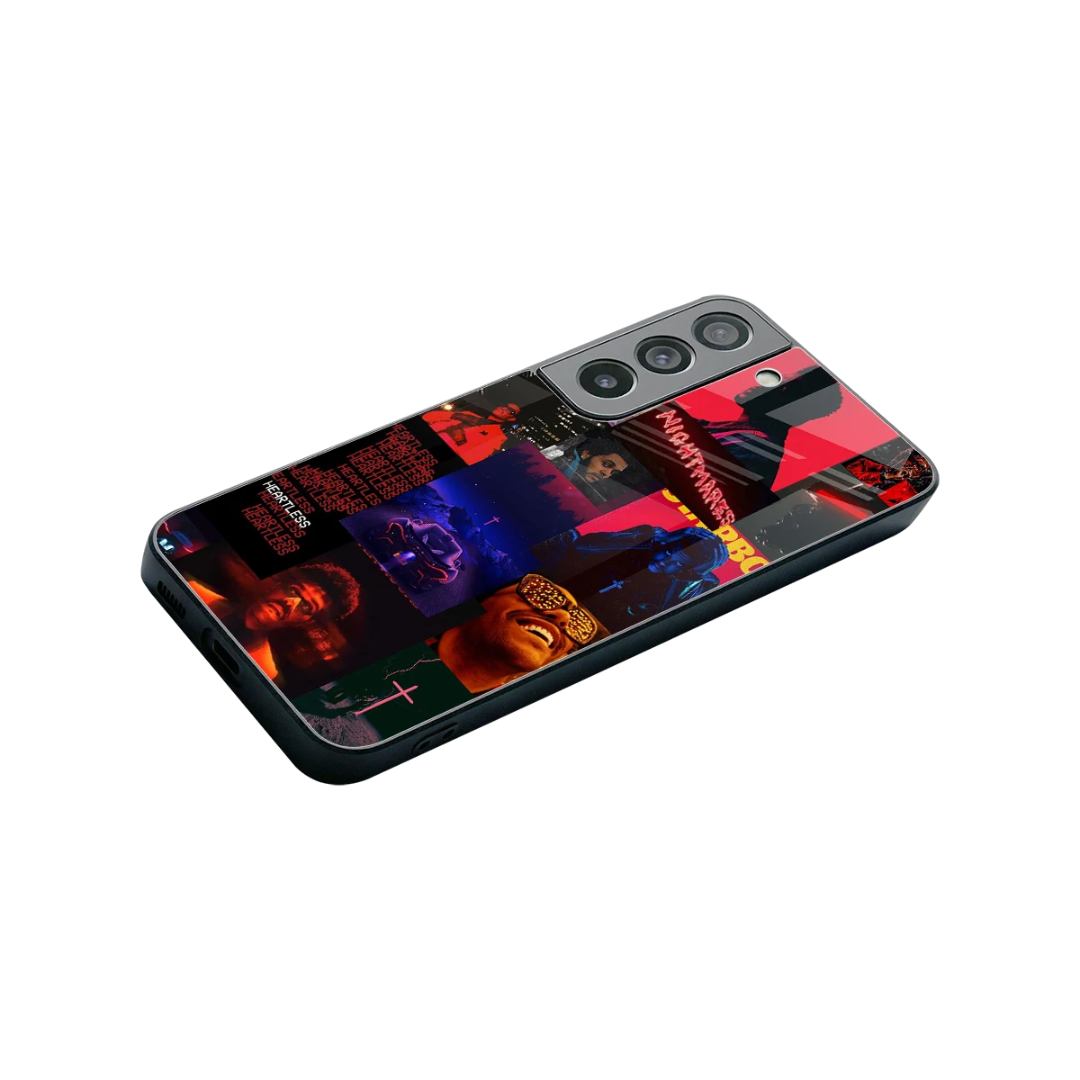 Heartless Vibes stylish phone case for samsung galaxy s22 | glossy glass and slim fit