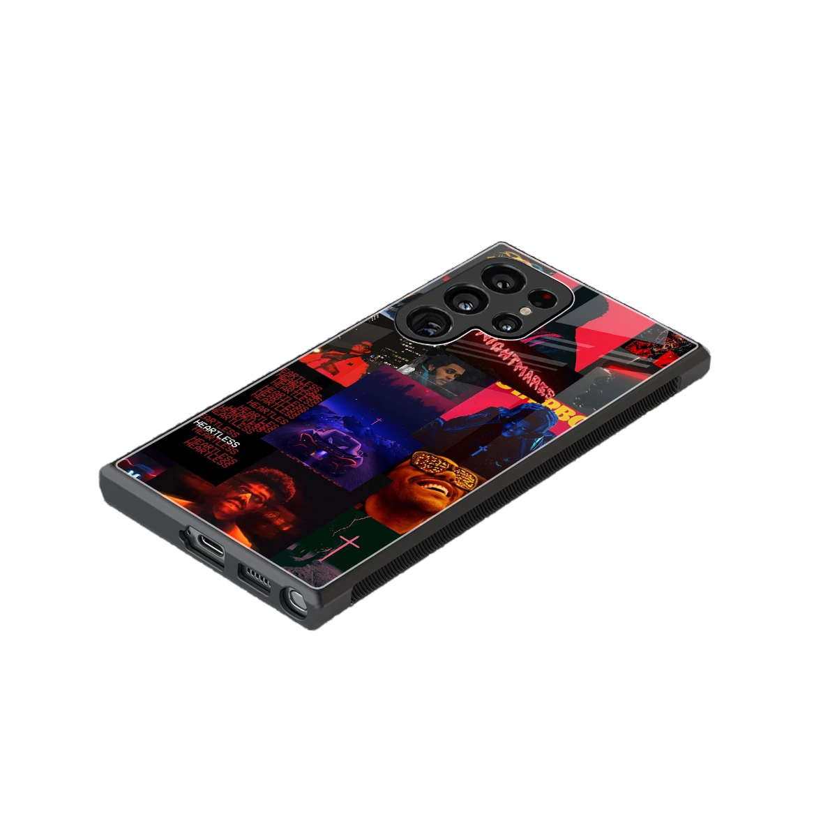 Heartless Vibes stylish phone case for samsung galaxy s23 ultra | glossy glass and slim fit