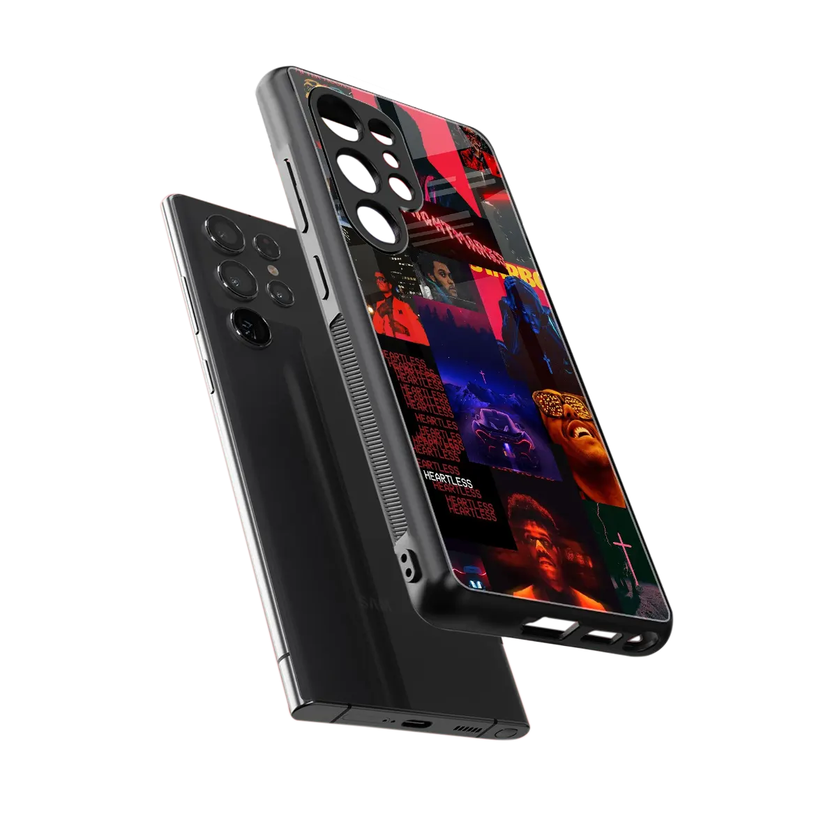 Heartless Vibes sleek samsung galaxy s25 ultra cover with tempered glass back and TPU edges