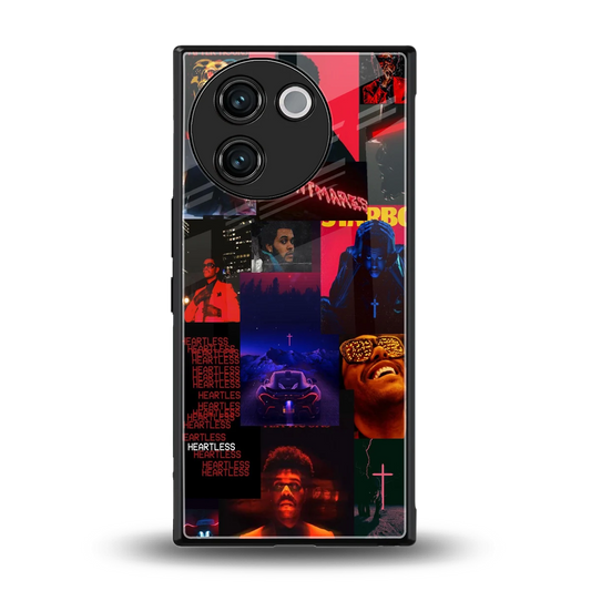 Heartless Vibes back phone cover | glass case for vivo v30e
