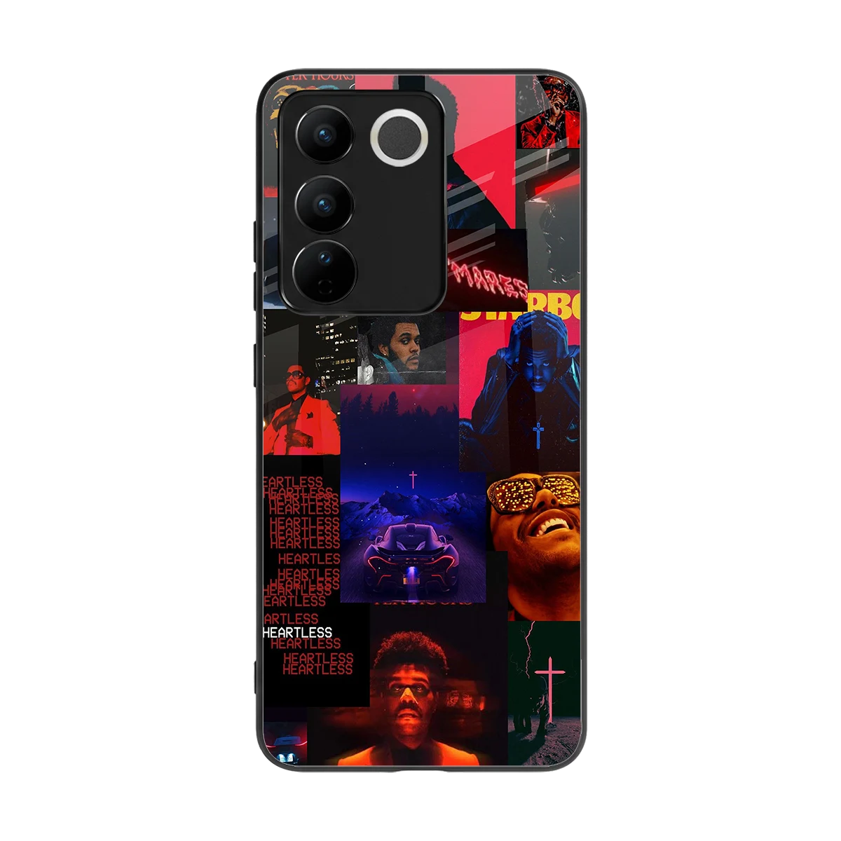Heartless Vibes back phone cover | glass case for vivo v27 5g