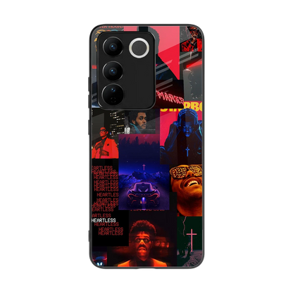 Heartless Vibes back phone cover | glass case for vivo v27 5g