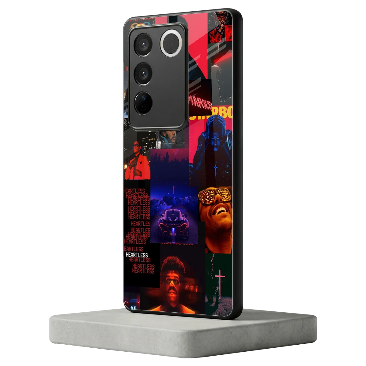 Heartless Vibes vivo v27 5g mobile cover | shockproof glass phone case