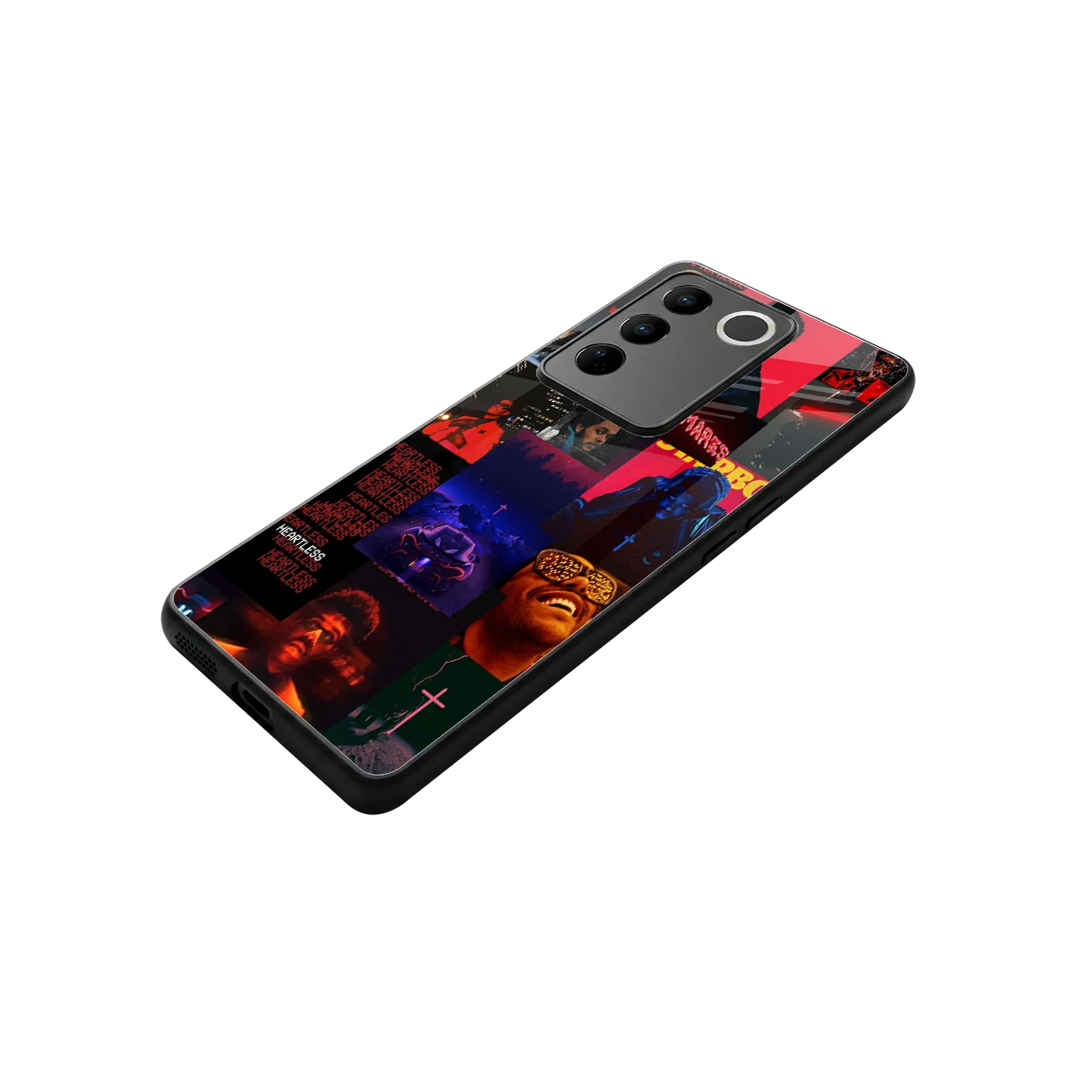 Heartless Vibes stylish phone case for vivo v27 5g | glossy glass and slim fit