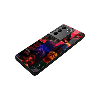 Heartless Vibes stylish phone case for vivo v27 5g | glossy glass and slim fit