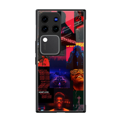 Heartless Vibes back phone cover | glass case forvivo v30 pro
