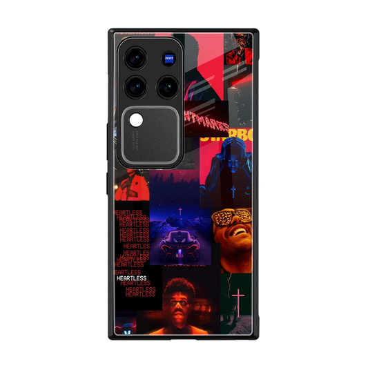 Heartless Vibes back phone cover | glass case forvivo v30 pro