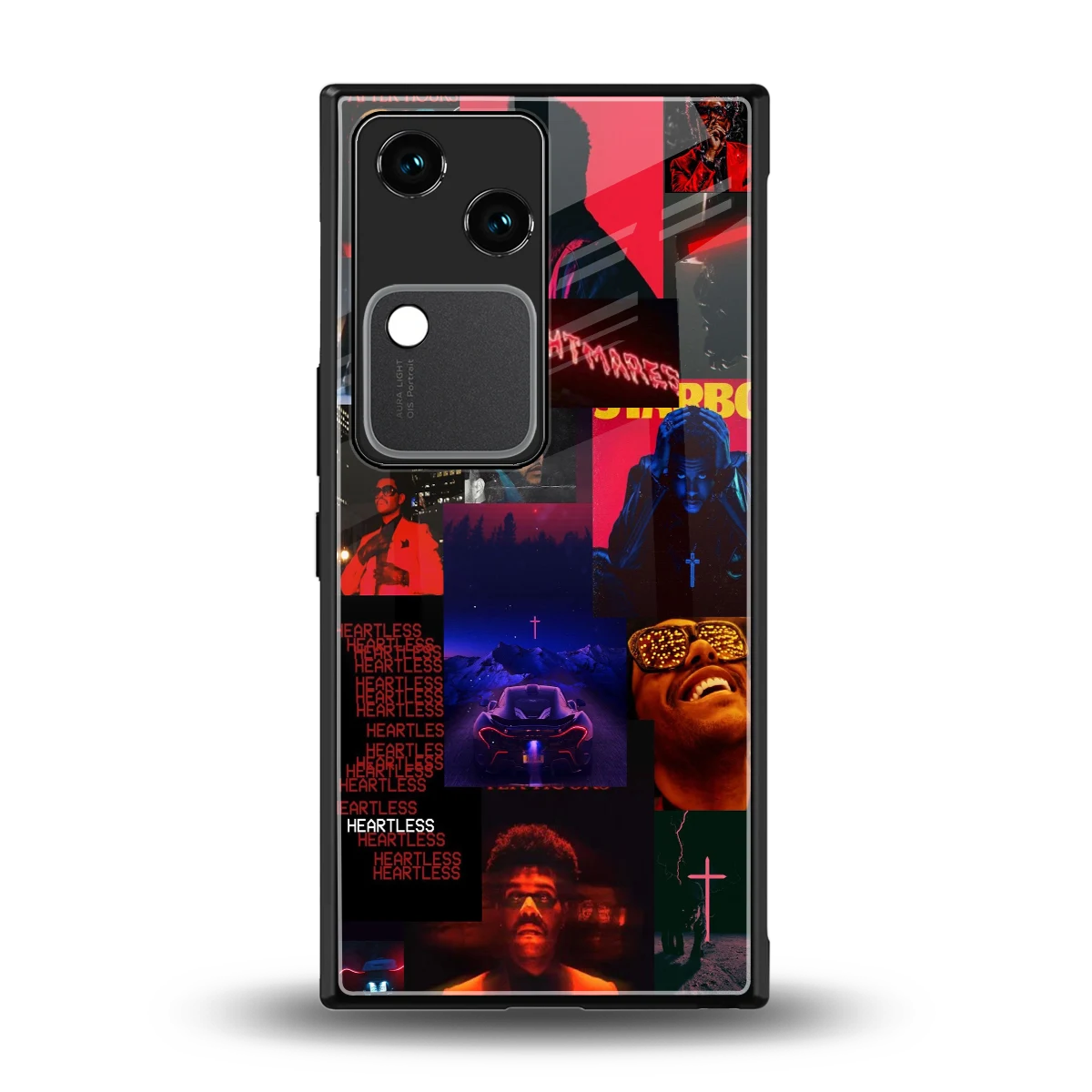 Heartless Vibes back phone cover | glass case for vivo v30