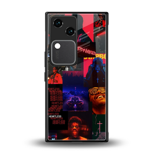 Heartless Vibes back phone cover | glass case for vivo v30