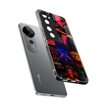 Heartless Vibes sleek vivo v40 pro cover with tempered glass back and TPU edges